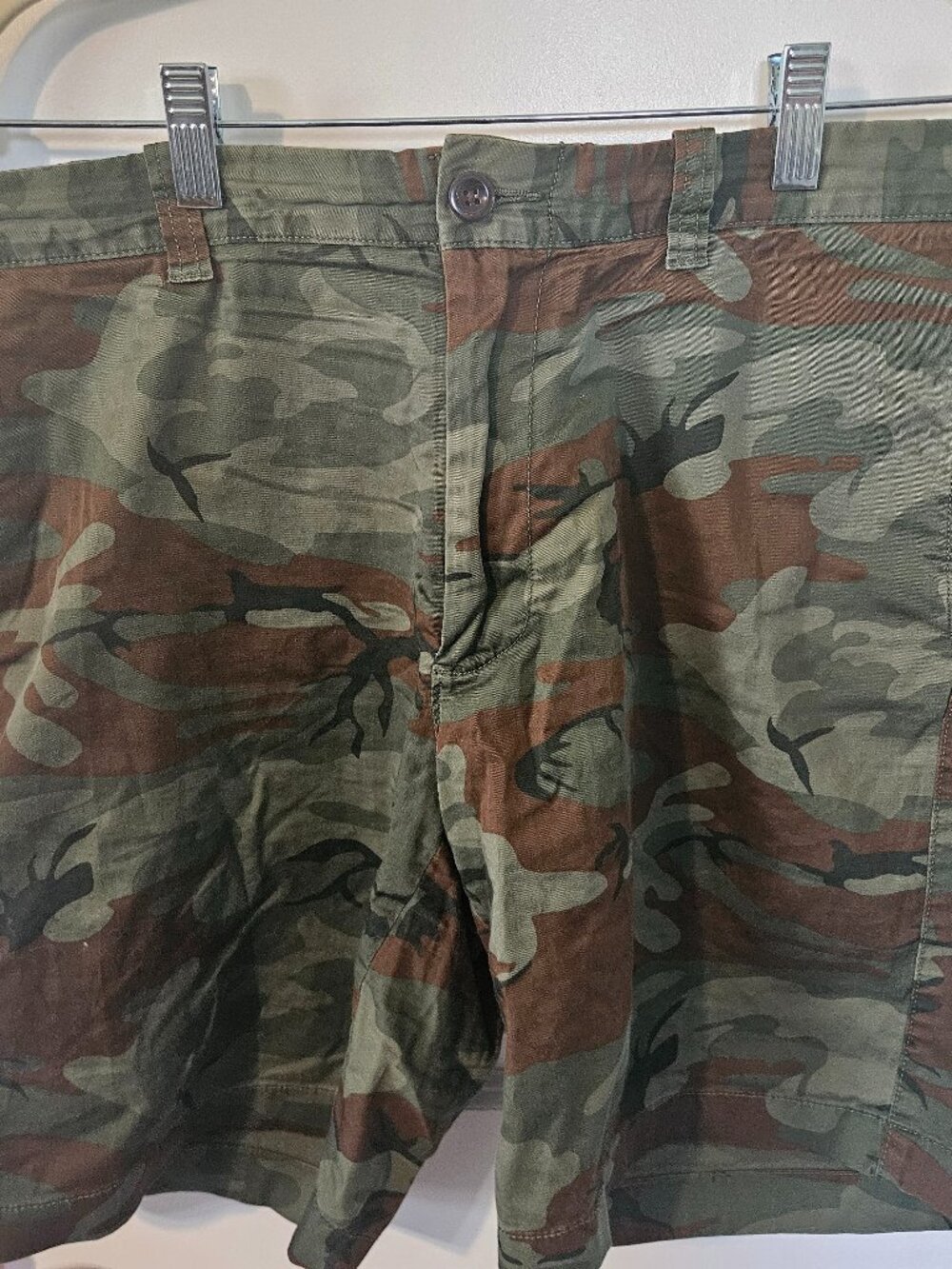 J.Crew Camo Shorts 34", 9” Inseam Stretch Cotton Zip Front